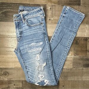 American Eagle Distressed Stacked Skinny Jean size 29x30